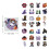 Halloween PET Stickers Witch Skull 50 Sheets 1