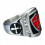 Men's Shield Cross Knights Templar Ring Stainless Steel 1