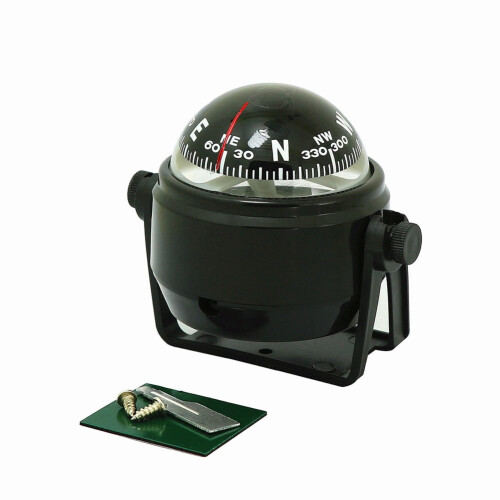 Voyager compass marine bracket mount black