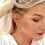O-Shaped Zircon Micro Stud Earrings 6-Pair 2