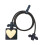 Charging Cable Protector Case Beige Black 5