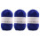 Acrylic Yarn 4-Strand Gold Silver Colorful 3 Pcs 1