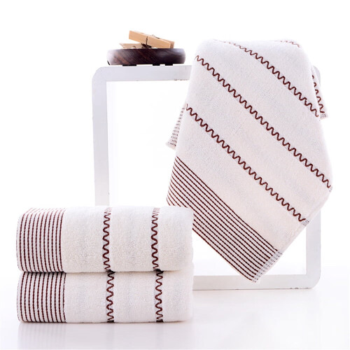 Cotton Bath Towel Set Quick Dry Super Absorbent 33x73cm