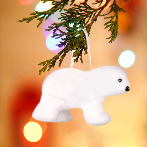 White Bear Christmas Ornaments Tree Decorations 12 Pack 2