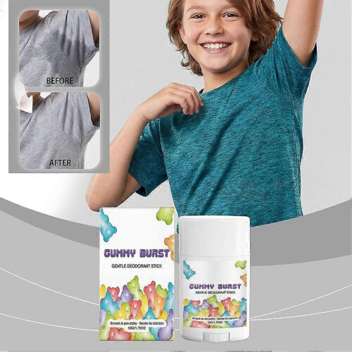 Gummy Burst Kids Deodorant - Gentle & Non Sticky Stick 1