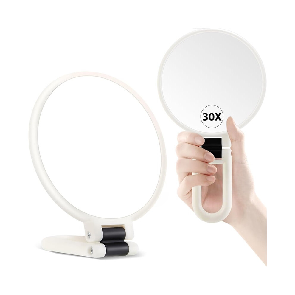 30X Dual-Sided Magnifying Makeup Mirror Black
