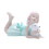 Dog figurine sculpture blue 1 piece 1