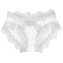 Women's Silk Satin Lace Brief Underwear 1 piece