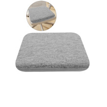 Dining Seat Cushion Foam Pad Non-Slip Flax Ergonomic 1 Piece