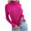Women's Turtleneck Sweater Ribbed Knit Fitted Pullover 1
