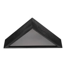 Triangle Flag Case Wooden Black 1 Piece