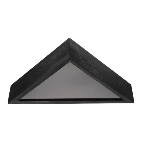 Triangle Flag Case Wooden Black 1 Piece