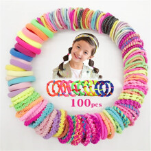Hair Ties Set Candy Colors 100 Pcs