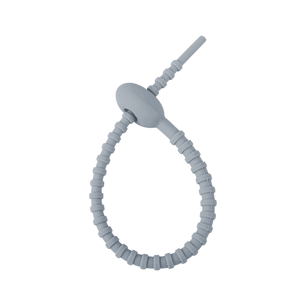 Cable Ties Silicone 10 Pcs Grey 9027700714694