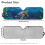 Foldable Windshield Sun Shade for Jeep Wrangler JL/JLU/4XE 2