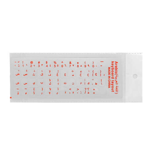 Arabic keyboard stickers PVC clear letters for PC