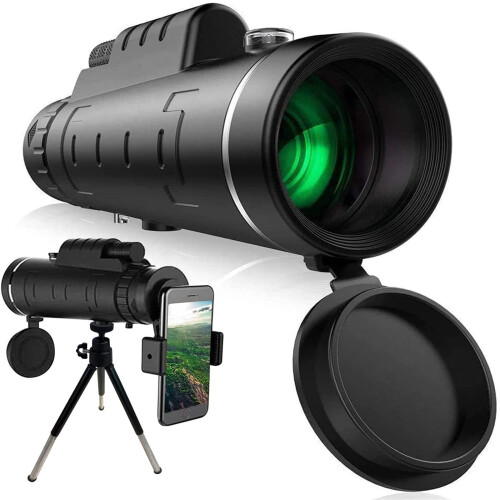 HD Monocular Telescope 50x60 with Smartphone Adapter