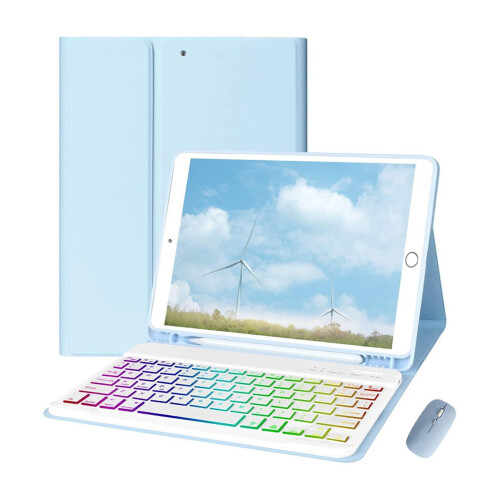 Illuminated Keyboard Case & Mouse for iPad 10.2