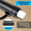 Poster Tube Extendable 18-28 Inch Black with Strap 7