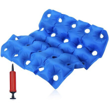 Inflatable Chair Pad Blue 17.7 x 17.7 Inch Portable Air
