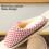 Pantufas femininas de algodão para uso interno 5