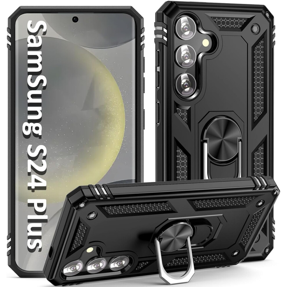 Samsung Galaxy S24 Plus Case With Ring Holder And Magnet 9422877581795