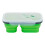 Boîte à bento pliable en silicone avec cuillère, 2 compartiments 1