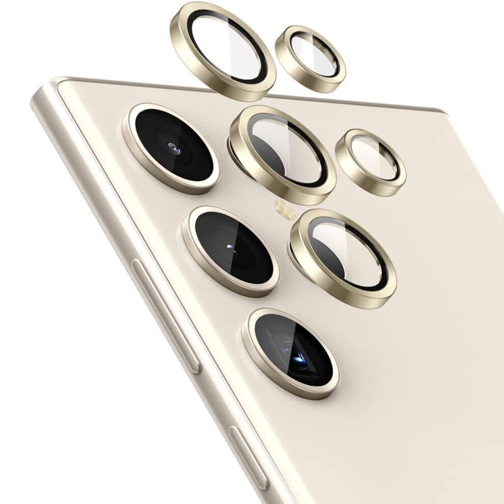 Samsung Galaxy S24 Ultra Lens Protector Tempered Glass Gold 9043876442360
