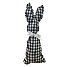 Easter Bunny Tiered Tray Decor Fabric Stuffed Rabbit 9.6