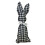 Easter Bunny Tiered Tray Decor Fabric Stuffed Rabbit 9.6 1