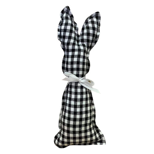 Easter Bunny Tiered Tray Decor Fabric Stuffed Rabbit 9.6