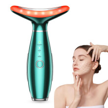 3-in-1 Tragbares grünes Nacken- und Gesichtsmassagegerät