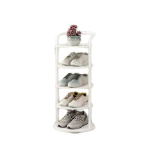 Étagère à chaussures verticale à 5 niveaux en fer blanc