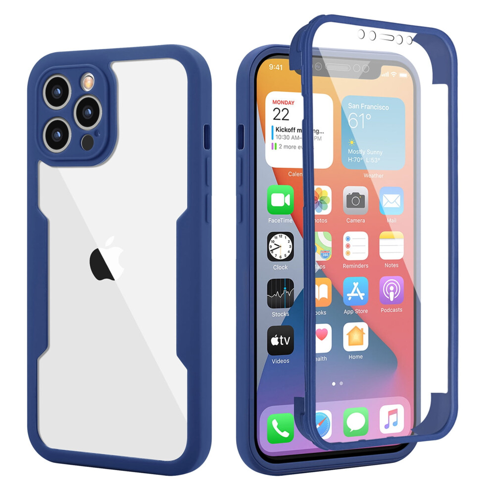 Silicone Rugged Phone Case For Iphone 13 Pro Max Blue 9085618969230
