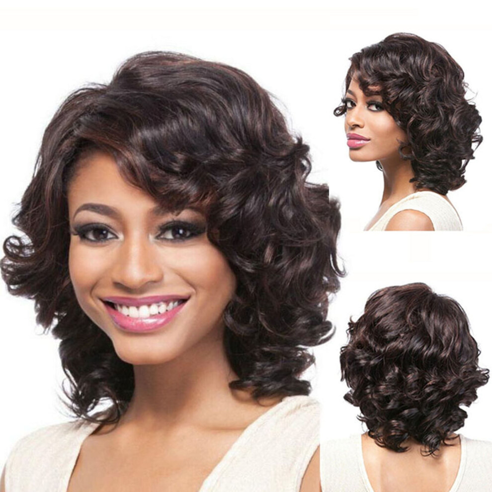Body Wave Lace Front Wig Human Hair Short Wavy Curly