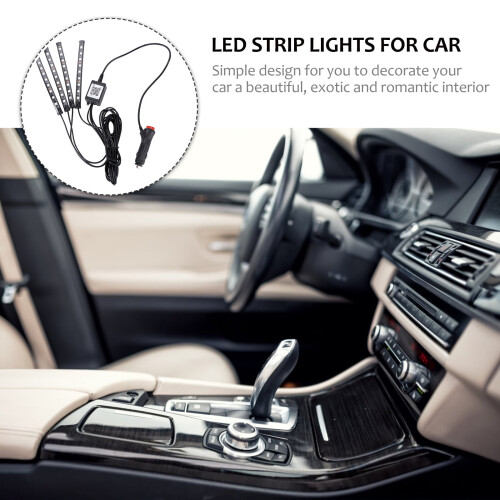 Interior Car LED Strip Light - Flexible, Sound-Activated 2