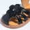 Sandales fermées noires pour filles, pointure 8,5 6