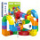Magnetic Rail Train Set 3D Flexible Track Cube Blocks 81PC 1