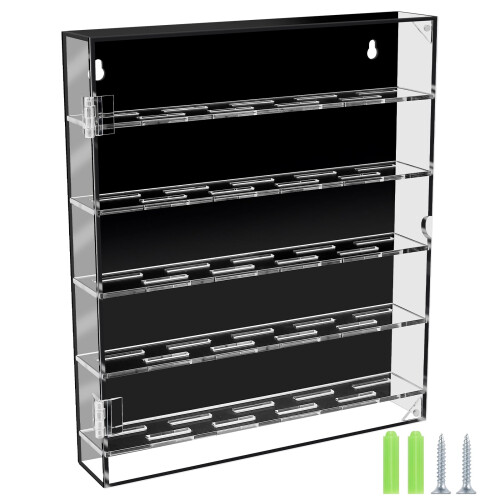 Acrylic Challenge Coin Display Case with Magnetic Door