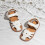 Sandales fermées blanches pour filles, pointure 8,5 2