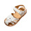 Sandales fermées blanches pour filles, pointure 8,5 3