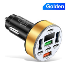 RANMEI car fast charger 40W 8-in-1 with digital voltage