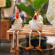 Estatua de pavo con patas colgantes (2 unidades)