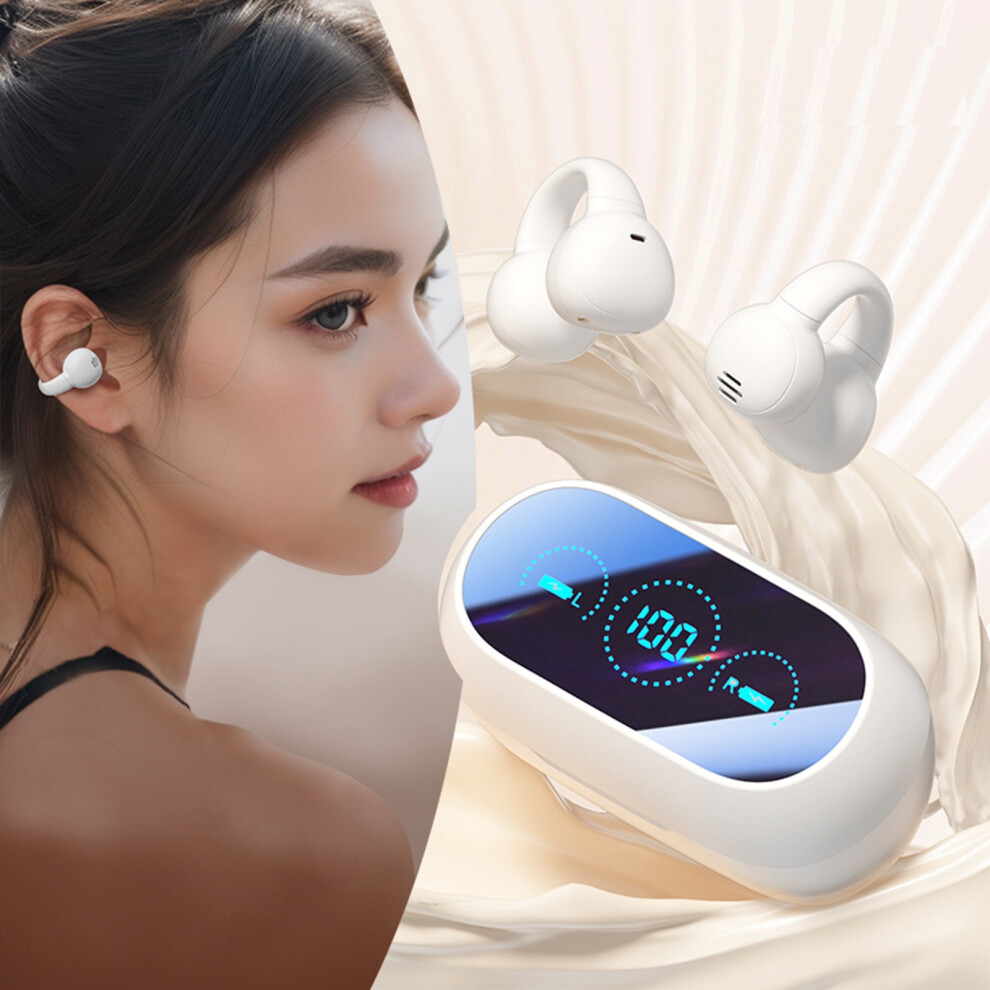 Wireless Bluetooth Earbuds With Anc And Open-Ear Clip Design 9455834335292