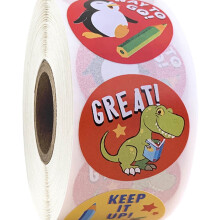 Cartoon Animal Reward Stickers for Teachers 500 pcs