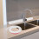 White sink backsplash guard for bathroom and kitchen 1