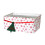 Cesta decorativa de tecido para guardar doces de Natal (1 unidade) 1