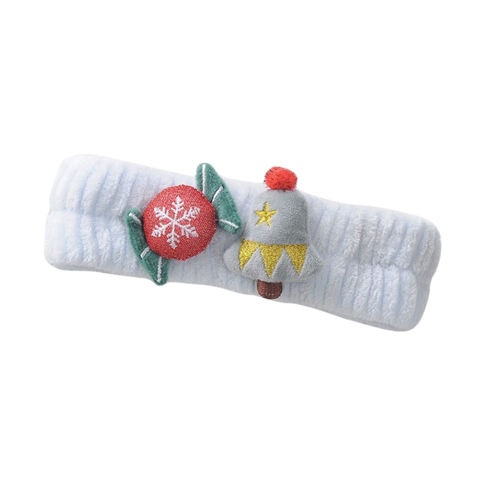 Christmas makeup headband and wristband set with hair clips