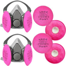Újrafelhasználható félálarcos légzésvédő maszk szűrőkkel