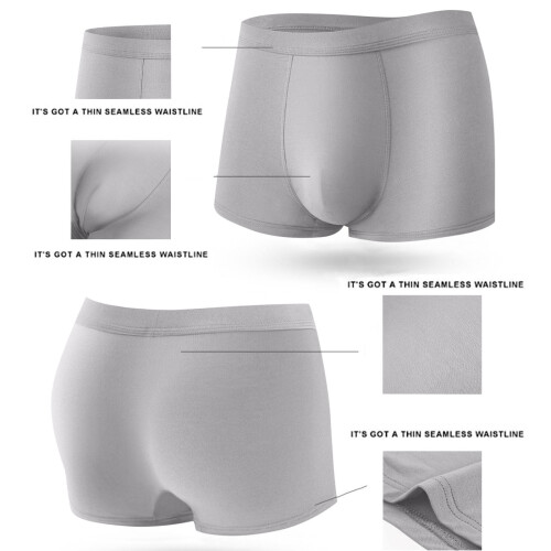 Cuecas Boxer Masculinas Macias, Respiráveis e com Cós Flexível - Pacote com 3 1